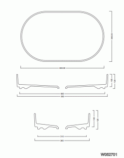 LAVABO DA APPOGGIO BLADE 60